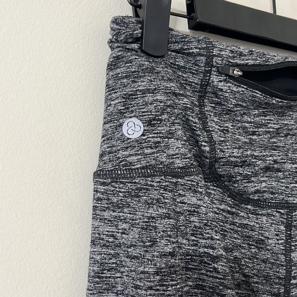 ZELLA High Waist Cozy Tech Flare Black Melange Pants Size Small - Picture 8 of 12